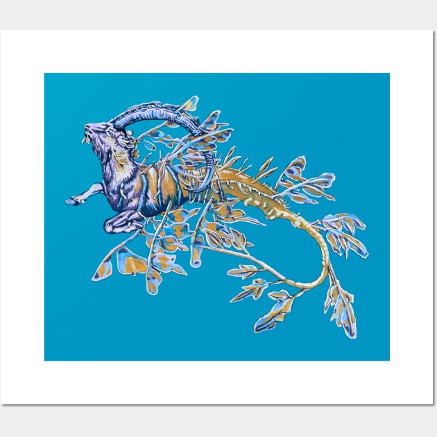 Leafy Sea Capricornus Wall Art by RaLiz